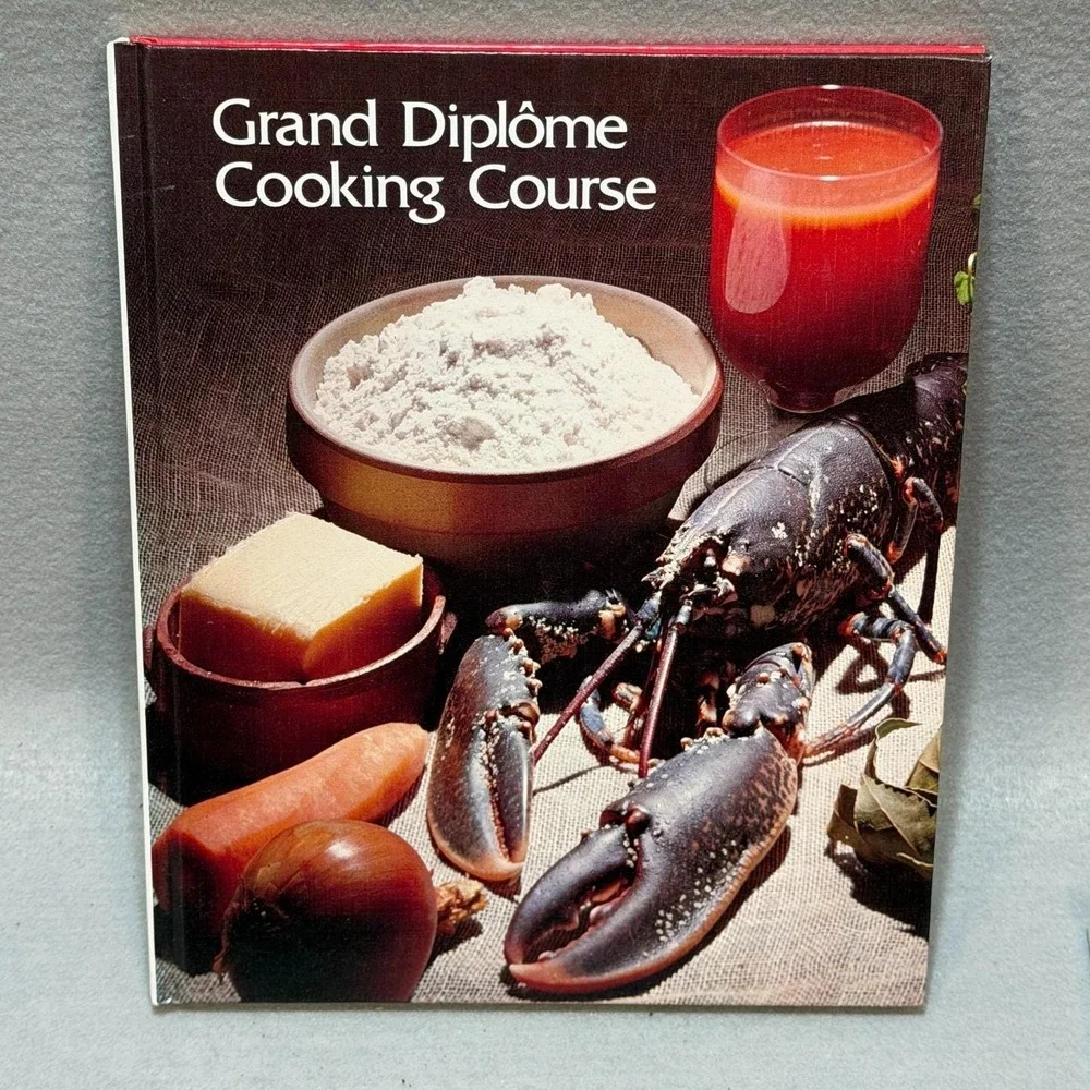 Vintage 1972 Grand Diplôme Cooking Course Vols 13-16 HC Cookbook Gourmet Recipes